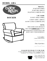 Preview for 1 page of Dorel Asia DA6275R-C Instruction Booklet