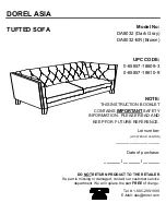 Preview for 1 page of Dorel Asia DA8032 Instruction Booklet