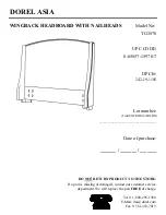 Предварительный просмотр 1 страницы Dorel Asia TG3878 Manual