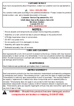 Preview for 2 page of Dorel Asia Trundle DA1010TB10MOV Installation Manual