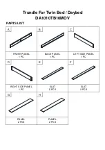 Preview for 4 page of Dorel Asia Trundle DA1010TB10MOV Installation Manual
