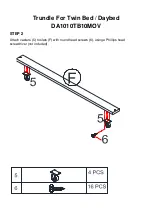 Preview for 6 page of Dorel Asia Trundle DA1010TB10MOV Installation Manual