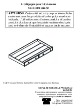 Предварительный просмотр 31 страницы Dorel Asia Trundle DA1010TB10MOV Installation Manual