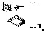 Предварительный просмотр 9 страницы Dorel Home Products Metal Daybed and Trundle Queen White Manual