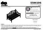 Dorel Home Products Victoria Metal Daybed 5544196 Instruction Booklet preview