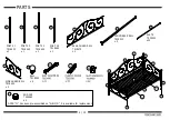 Предварительный просмотр 4 страницы Dorel Home Products Victoria Metal Daybed 5544196 Instruction Booklet