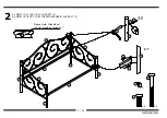 Предварительный просмотр 7 страницы Dorel Home Products Victoria Metal Daybed 5544196 Instruction Booklet