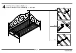 Предварительный просмотр 9 страницы Dorel Home Products Victoria Metal Daybed 5544196 Instruction Booklet