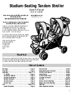 Preview for 1 page of Dorel Juvenile Group 01-0668 Owner'S Manual