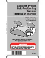 Предварительный просмотр 2 страницы Dorel Juvenile Group Backless Pronto Instruction Manual