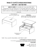 Предварительный просмотр 21 страницы Dorel Living 0-65857-16945-4 Instruction Booklet