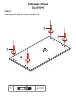 Preview for 8 page of Dorel Living 0-65857-17162-4 Assembly Instruction Manual