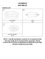 Предварительный просмотр 3 страницы Dorel Living 0-65857-17405-2 Manual