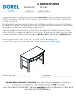 Preview for 1 page of Dorel Living 0-65857-17485-4 Assembly Instructions Manual