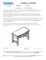 Preview for 15 page of Dorel Living 0-65857-17485-4 Assembly Instructions Manual