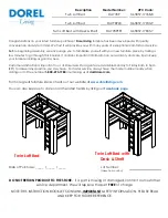 Preview for 1 page of Dorel Living 0-65857-17768-8 Manual