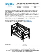 Preview for 1 page of Dorel Living 0-65857-17833-3 Manual