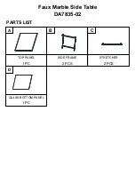 Preview for 4 page of Dorel Living 0-65857-17975-0 Manual