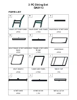 Preview for 3 page of Dorel Living 0-65857-18831-8 Instruction Booklet