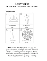 Preview for 3 page of Dorel Living ACCENT DL7201-GR Instruction Manual