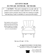 Preview for 6 page of Dorel Living ACCENT DL7201-GR Instruction Manual