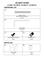 Предварительный просмотр 3 страницы Dorel Living ACCENT DL8460 Manual