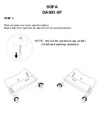 Preview for 4 page of Dorel Living DA003-SF Assembly Instructions Manual