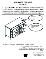 Preview for 17 page of Dorel Living DA1011-1 Instruction Booklet