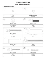 Preview for 3 page of Dorel Living DA7104B Manual