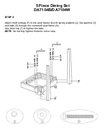 Preview for 9 page of Dorel Living DA7104B Manual