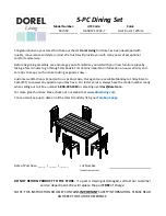 Preview for 1 page of Dorel Living DA7358 Instruction Booklet