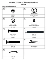 Preview for 21 page of Dorel Living DA7358 Instruction Booklet