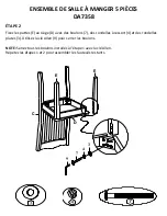 Preview for 24 page of Dorel Living DA7358 Instruction Booklet