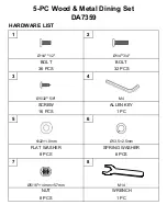 Preview for 3 page of Dorel Living DA7359 Instruction Booklet