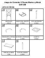 Preview for 15 page of Dorel Living DA7359 Instruction Booklet