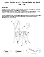 Preview for 18 page of Dorel Living DA7359 Instruction Booklet