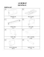 Preview for 3 page of Dorel Living DA7476-LS Assembly Instructions Manual