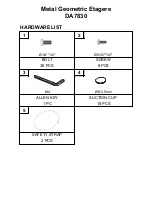 Preview for 3 page of Dorel Living DA7830 Assembly Instructions Manual