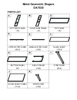 Preview for 4 page of Dorel Living DA7830 Assembly Instructions Manual