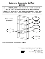 Preview for 38 page of Dorel Living DA7830 Assembly Instructions Manual