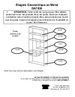 Preview for 58 page of Dorel Living DA7830 Assembly Instructions Manual