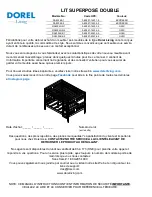 Preview for 43 page of Dorel Living DA8304BK-1 Assembly Instructions Manual