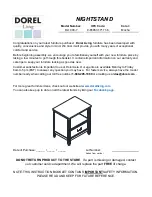 Dorel Living DL1008-7 Instruction Booklet preview