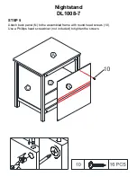 Предварительный просмотр 9 страницы Dorel Living DL1008-7 Instruction Booklet