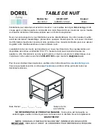 Preview for 27 page of Dorel Living DL1010-7 Instruction Booklet