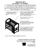 Preview for 17 page of Dorel Living DL1010BB-1 Instruction Booklet