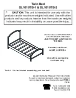 Preview for 7 page of Dorel Living DL1010TB-1 Instruction Booklet