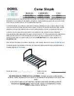 Preview for 10 page of Dorel Living DL1010TB-1 Instruction Booklet