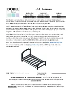 Preview for 19 page of Dorel Living DL1010TB-1 Instruction Booklet