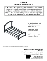 Preview for 25 page of Dorel Living DL1010TB-1 Instruction Booklet